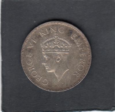 Beschrijving: 1 Rupee GEORGE VI